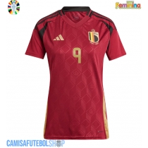 Camisa de time de futebol Bélgica Leandro Trossard #9 Replicas 1º Equipamento Feminina Europeu 2024 Manga Curta